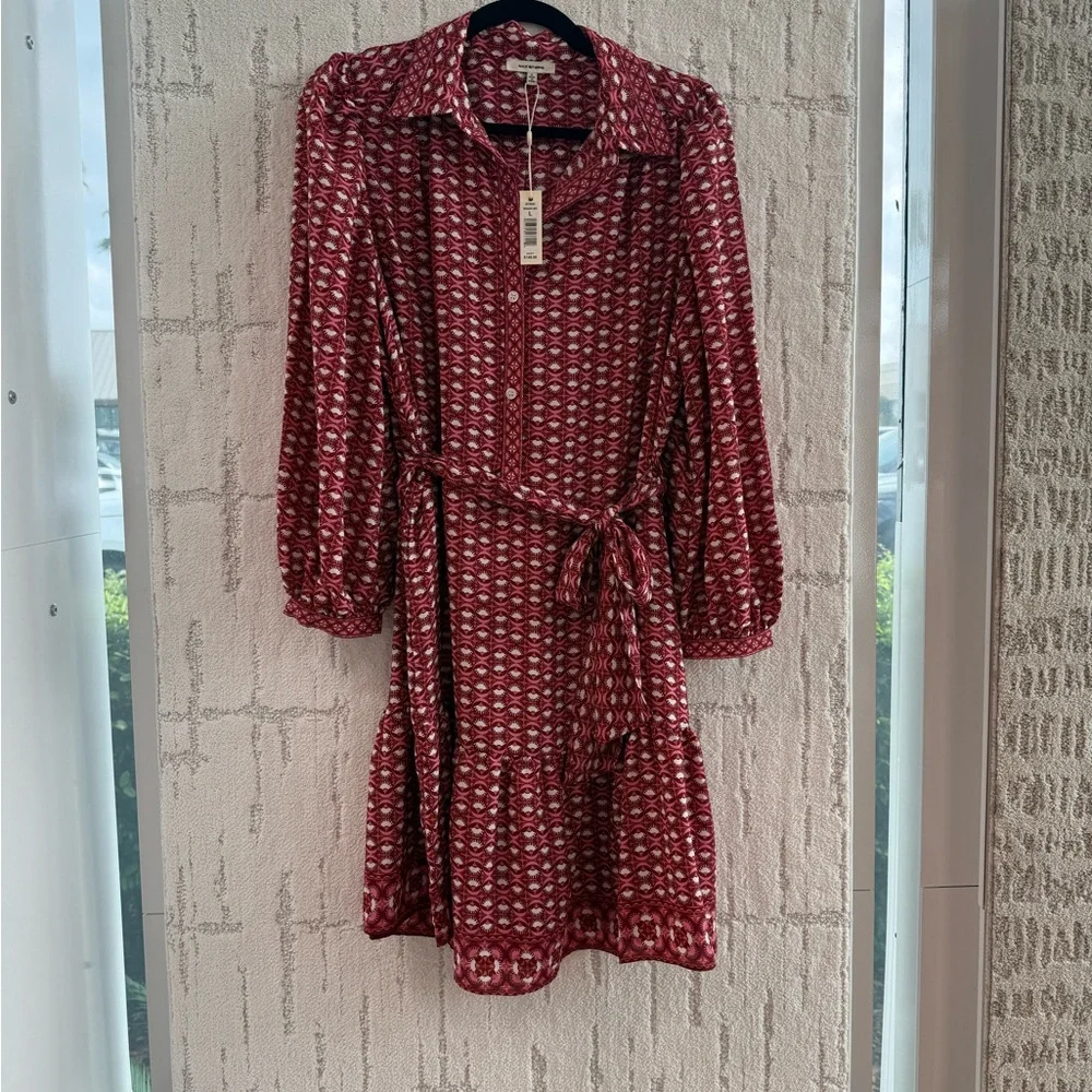 Max Studio Red Patterned Dress - Picture 1 of 14